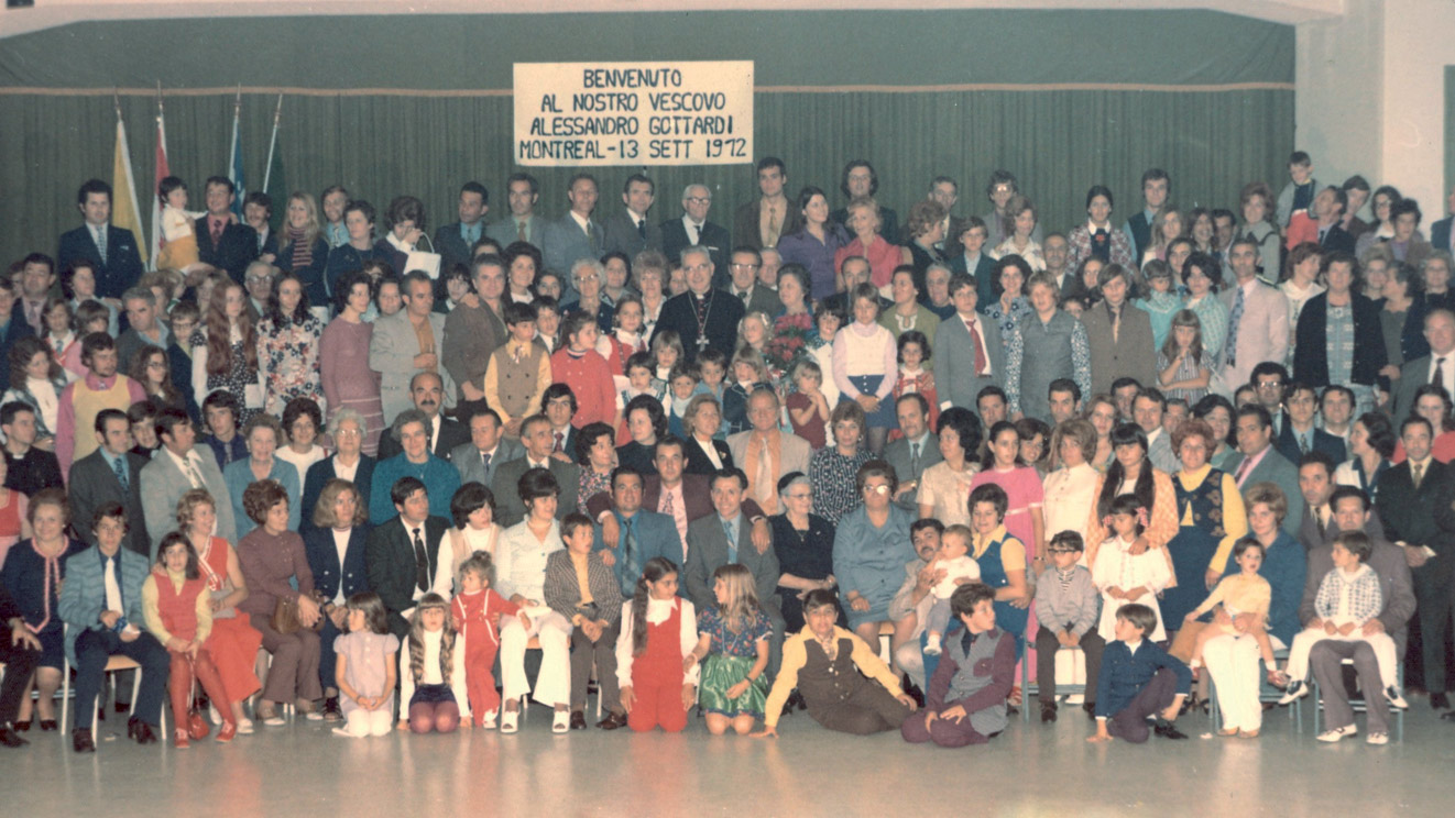 1972 - visita dell’arcivescovo Alessandro Maria Gottardi - torneo di bocce fra le associazioni del Triveneto