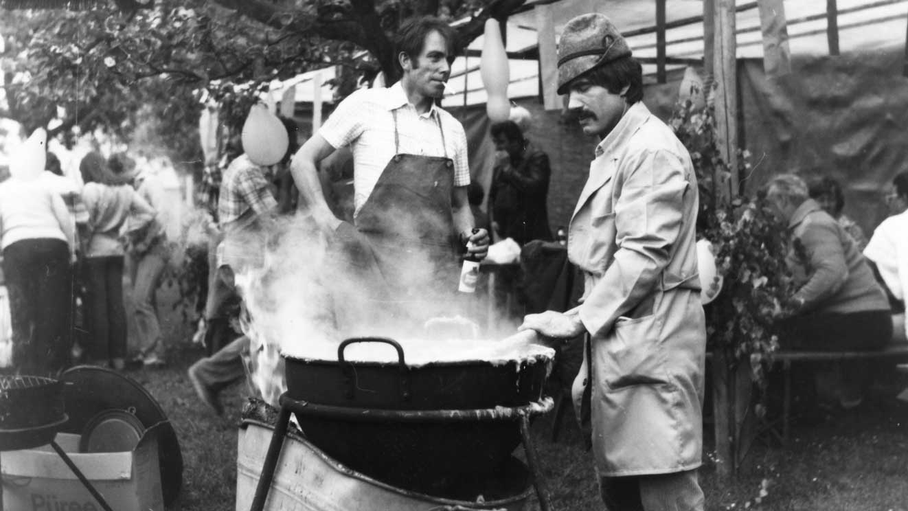 festa campestre con l'indispensabile Polenta!